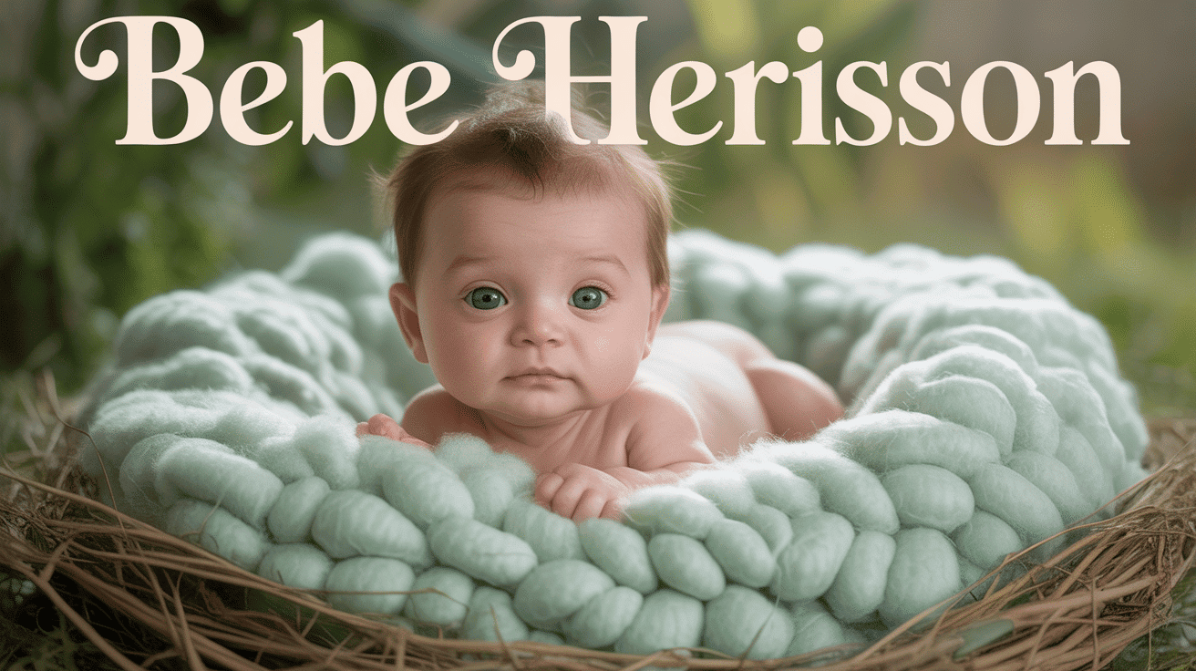 bébé hérisson rose nu dans nid de mousse verte
