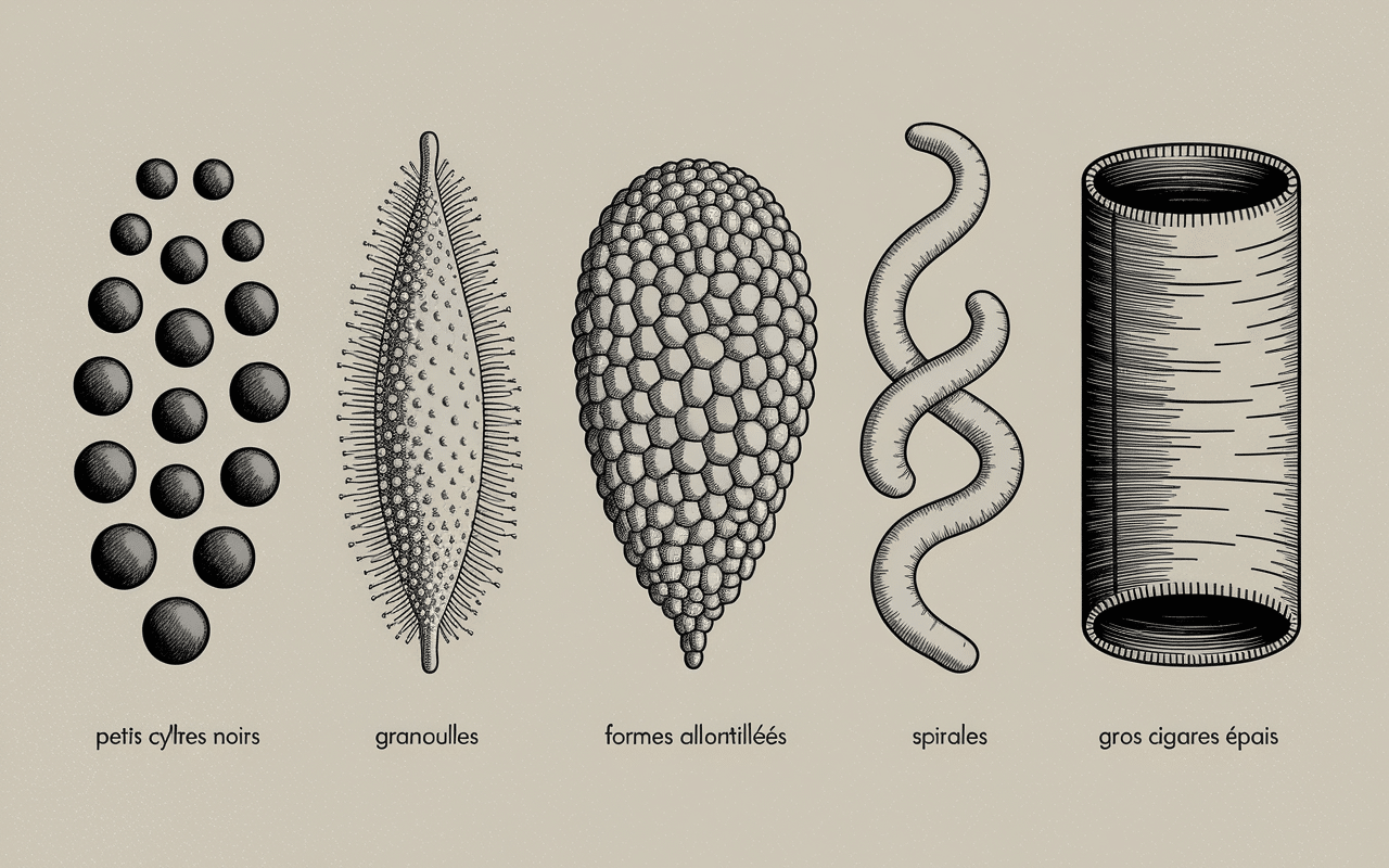 illustration caracteristiques crottes d animaux nocturnes