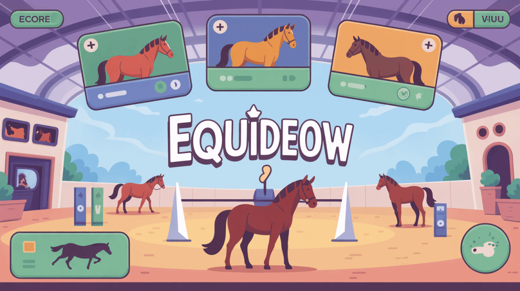 centre equestre virtuel equideow avec chevaux