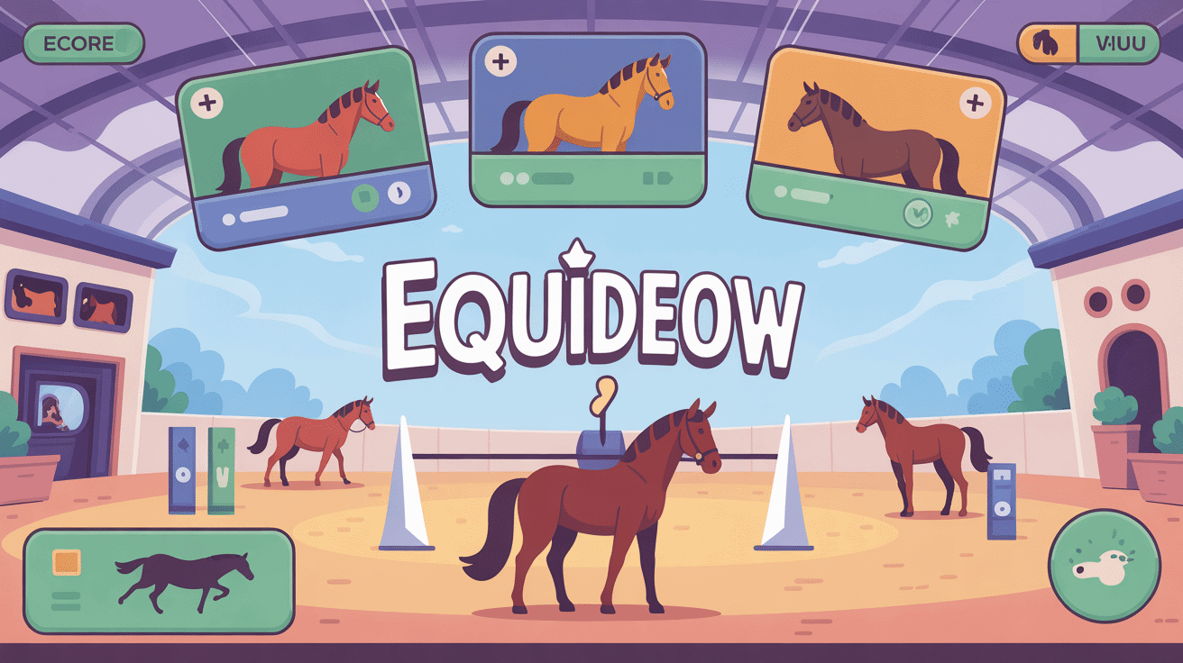centre equestre virtuel equideow avec chevaux
