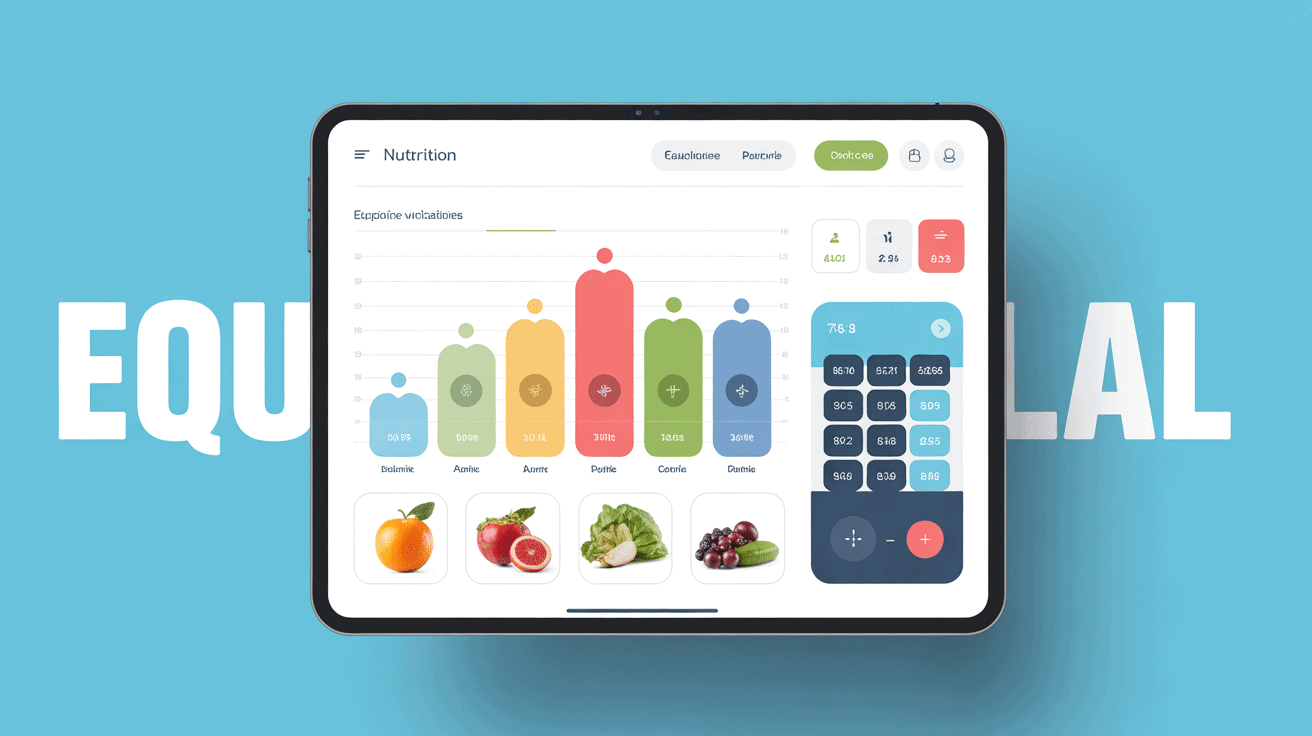 Interface mobile Equil Al nutrition tablette