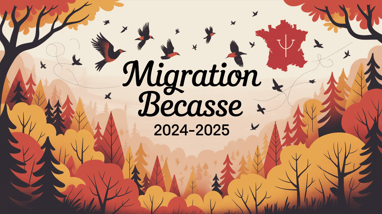 vue aérienne forêt automne migration bécasse 2024 2025