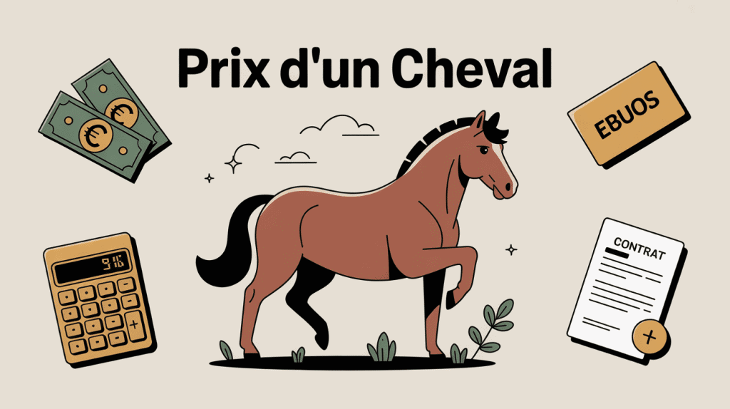 illustration cheval brun achat prix euros