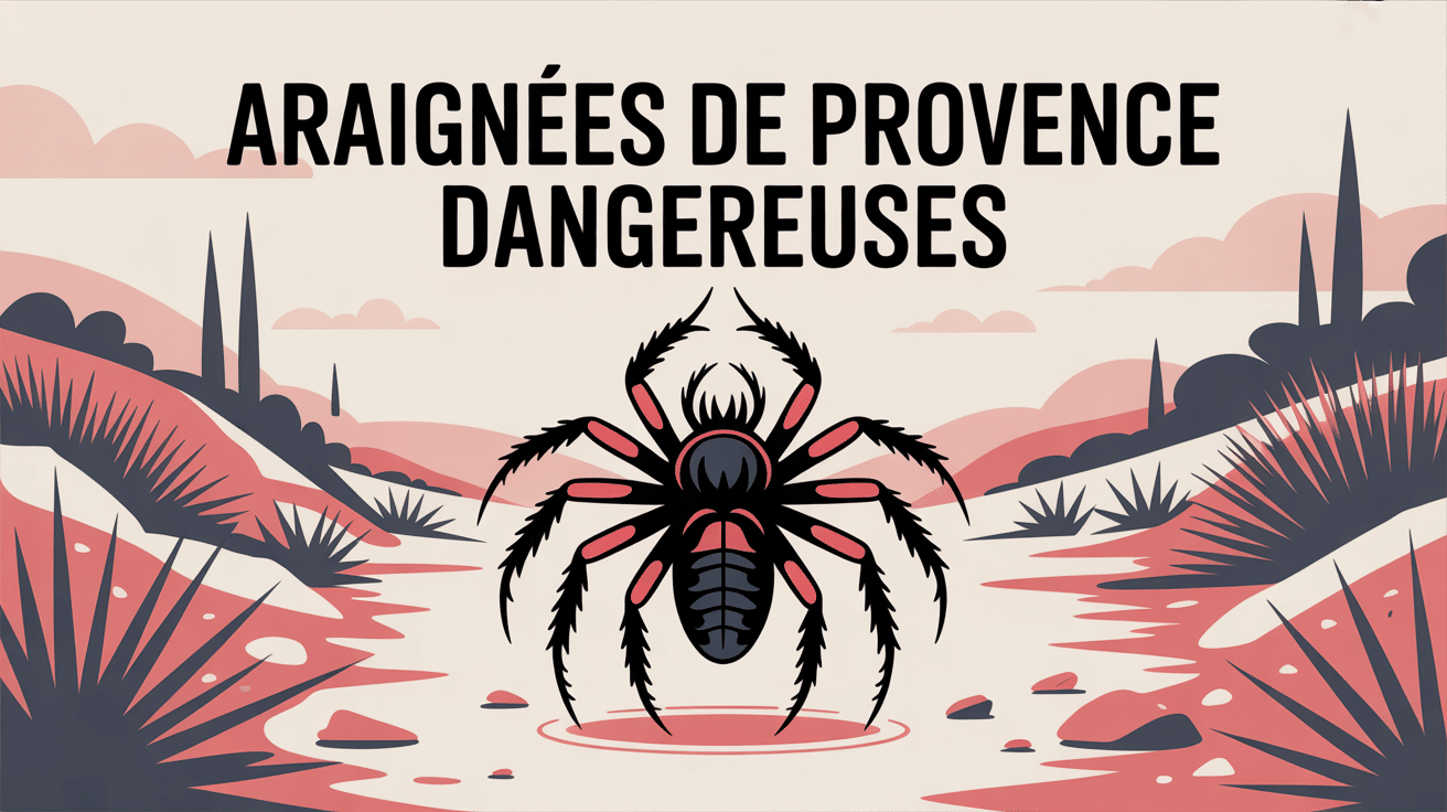 Illustration d'une araignée de Provence dangereuse