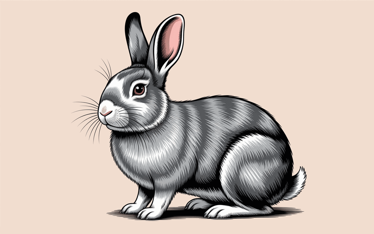Lapin nain bélier avec oreilles tombantes