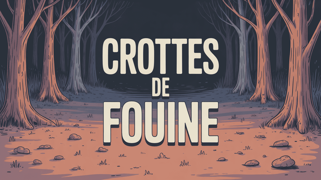 Illustration crottes de fouine grenier