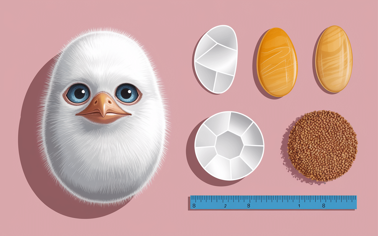 Comparaison oeuf de puce agrandi