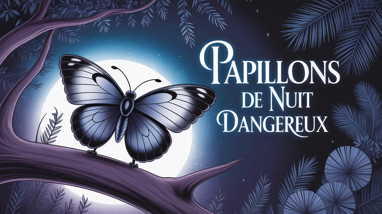 Papillon de nuit dangereux ambiance mystérieuse