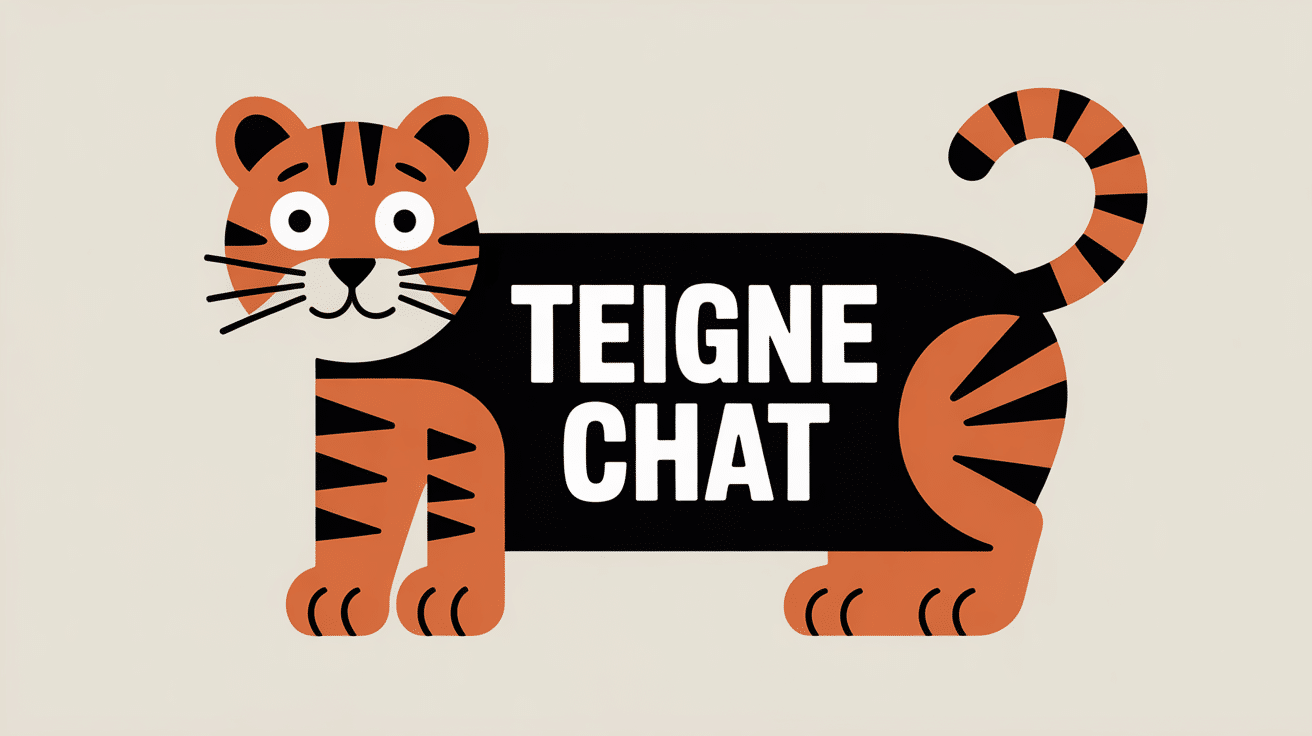 Chat avec teigne, zones dépilées