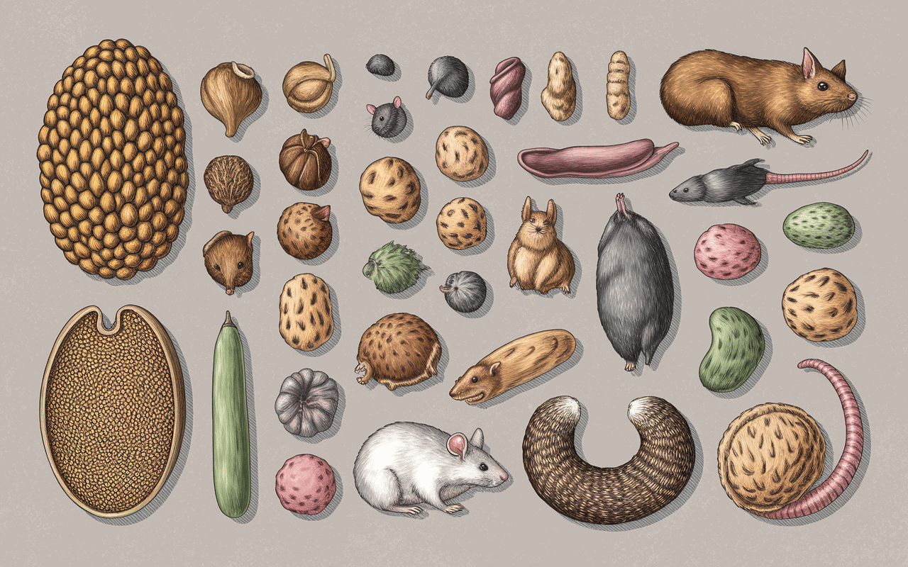 Comparaison crottes de fouine et autres animaux