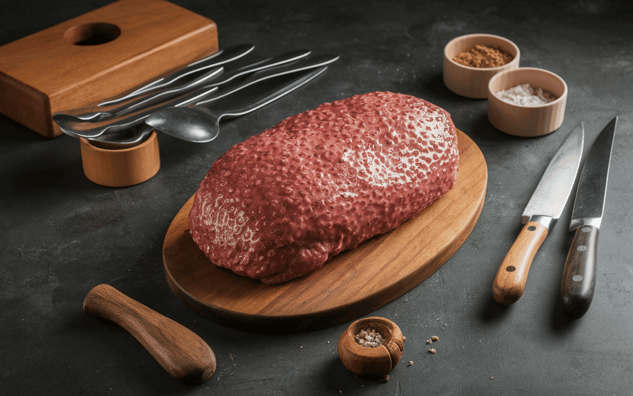 boucherie araignée couteau boeuf scène SEO