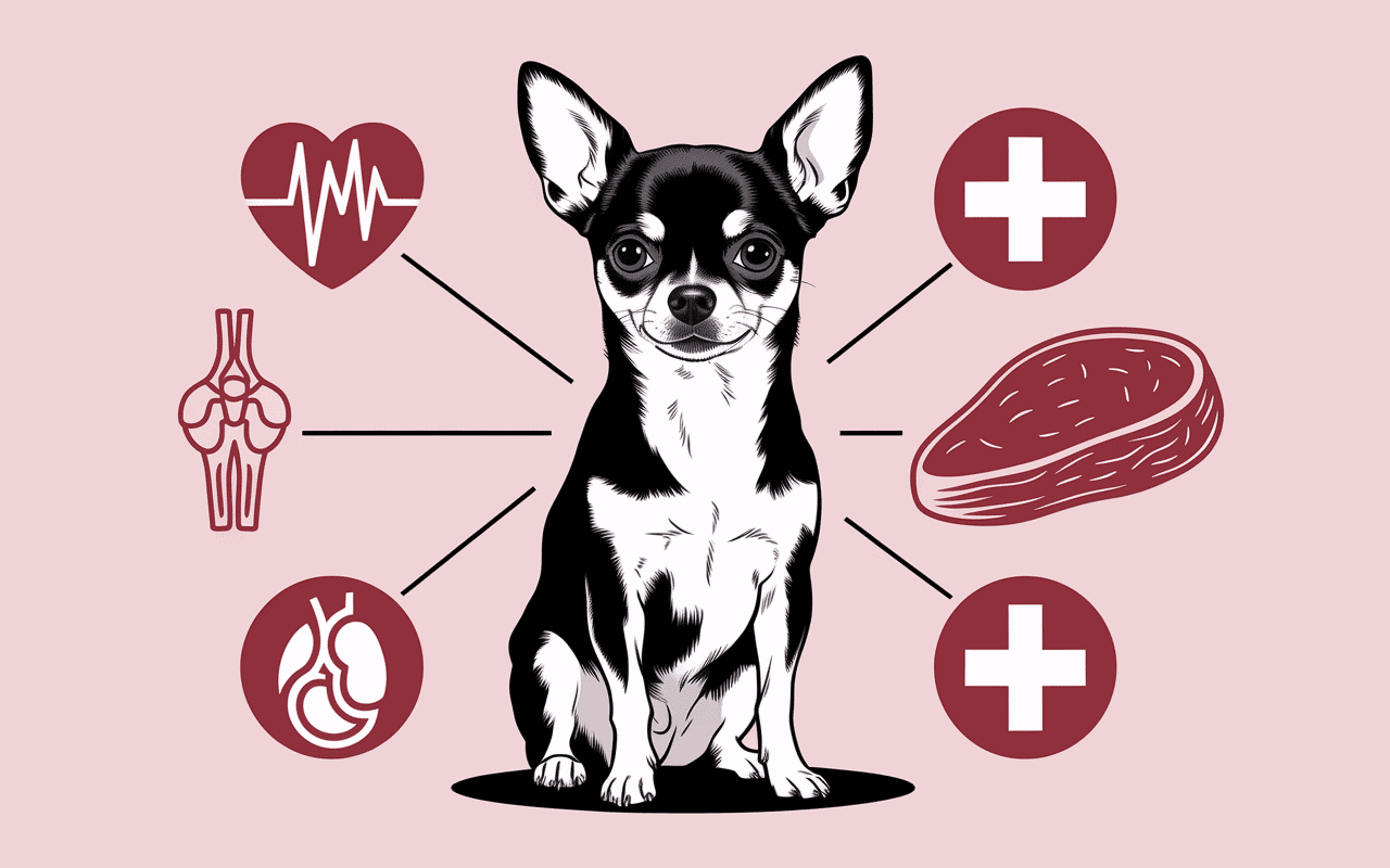 Chihuahua obese icones problemes sante medical