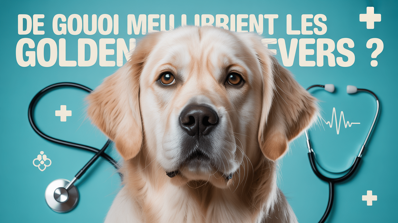 de quoi meurt un golden retriever en gros plan stéthoscope