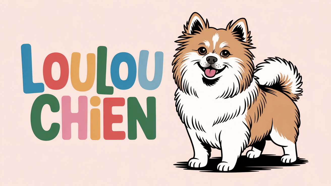 loulou chien spitz blanc crème pelage dense