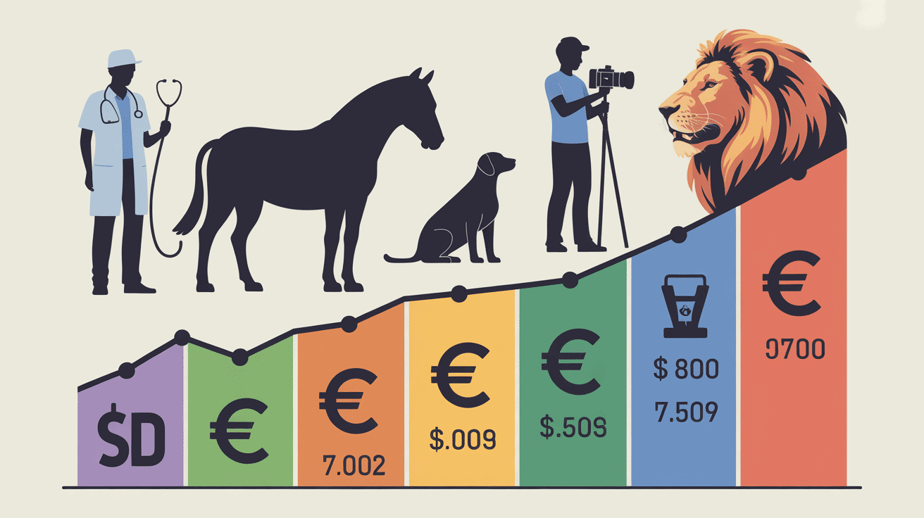 métier avec animaux bien payé métiers animaux infographie salaires