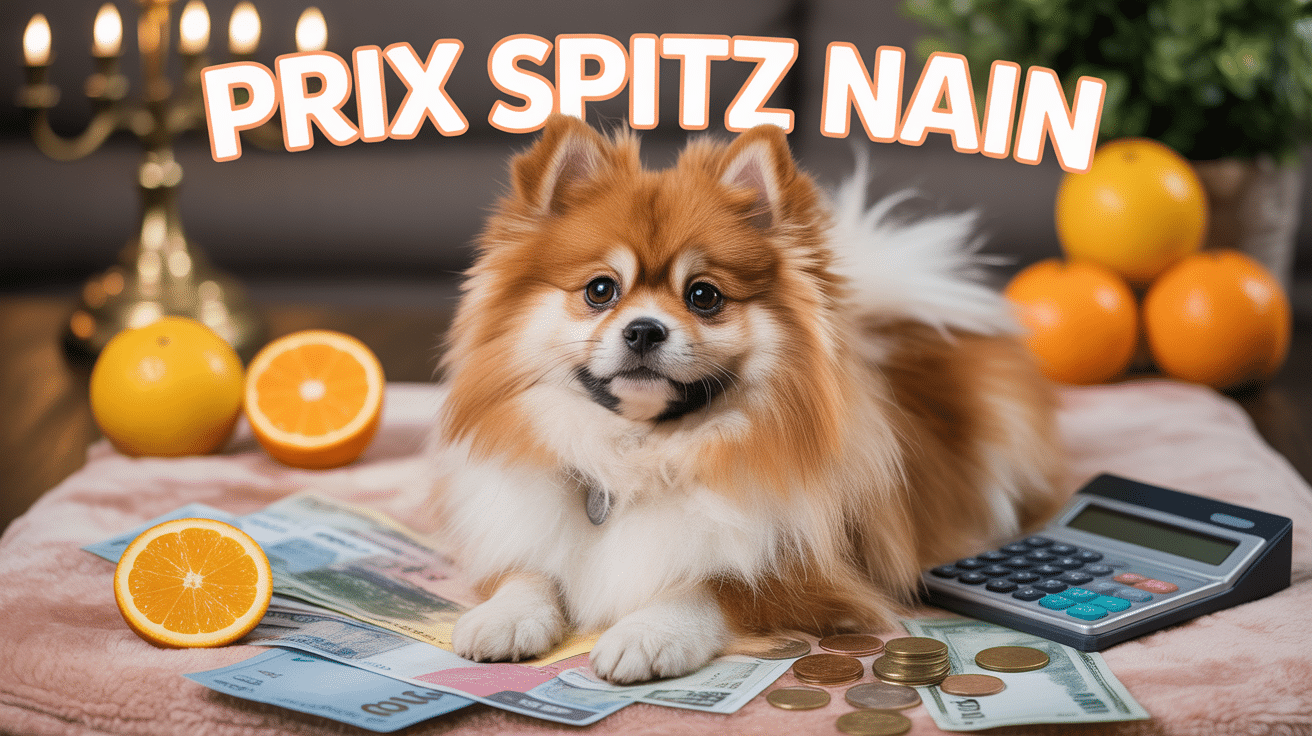 Prix spitz nain chiot orange billets et calculatrice
