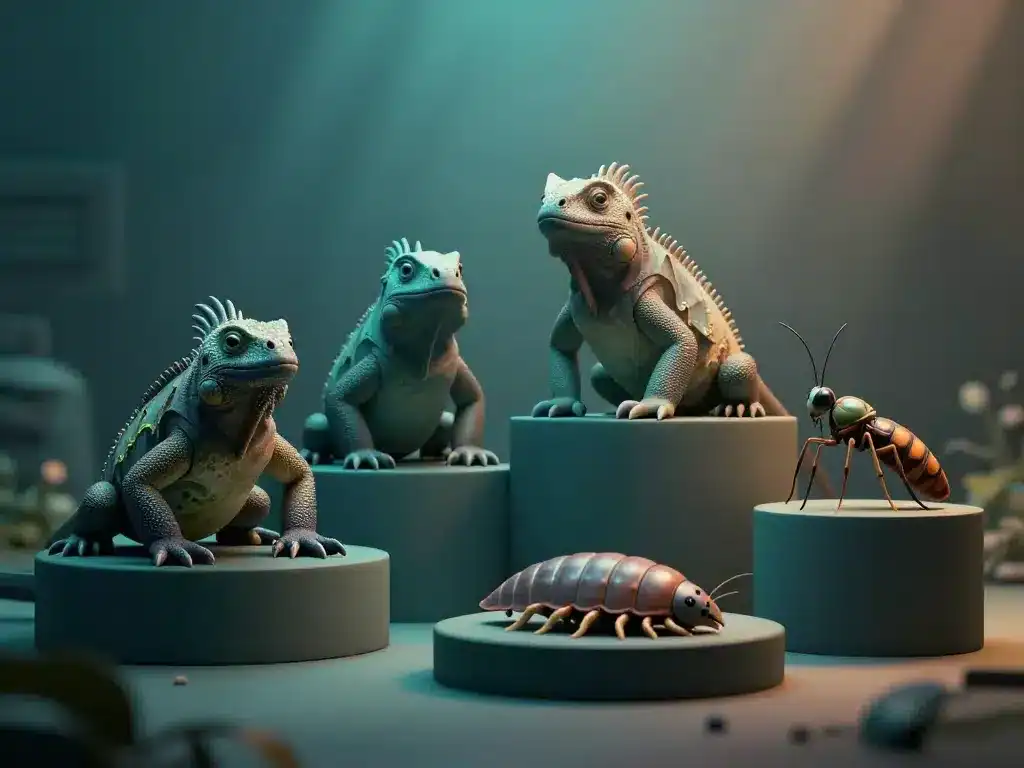 Animal en i : visuel 3D d’espèces rares