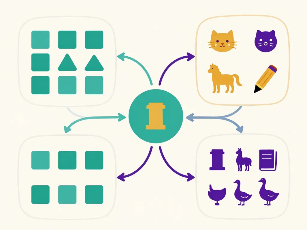 Animal en j : schéma de choix pour jeux et scolaire