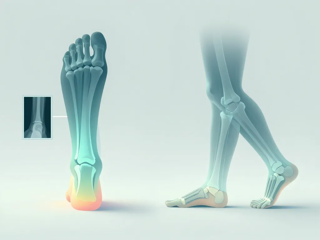 Schéma atele du pied en statique et dynamique