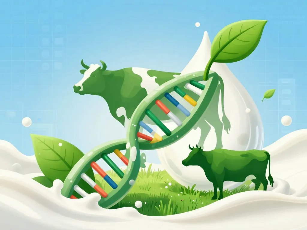 holstein adn durabilité lait image symbolique