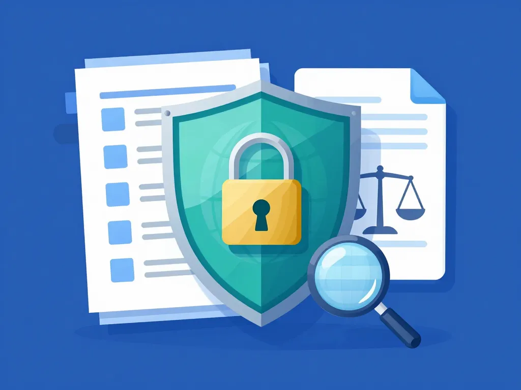 Illustration hucan vérification marque domaine sécurité