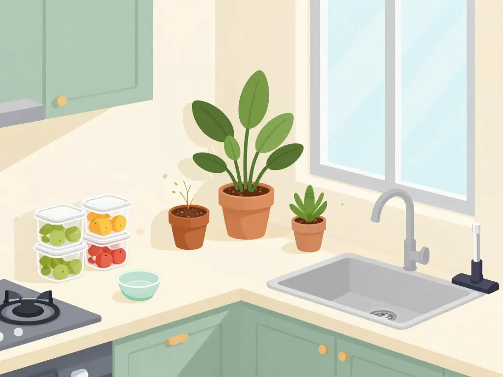 Prévention insecte volant noir cuisine plantes piege vinaigre