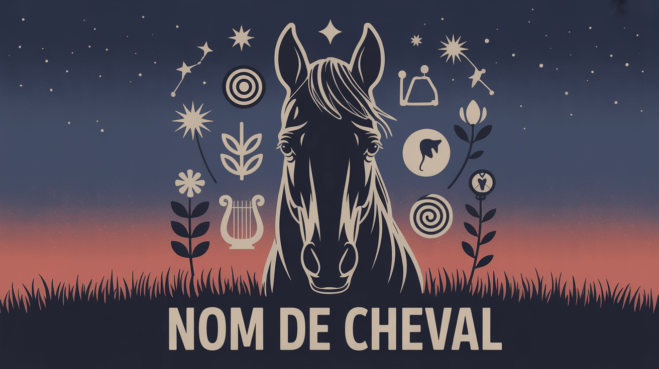 nom de cheval illustration critères et règles