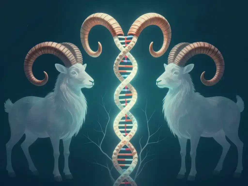 Metaphore ADN-cornes sur hybridation ovis musimon