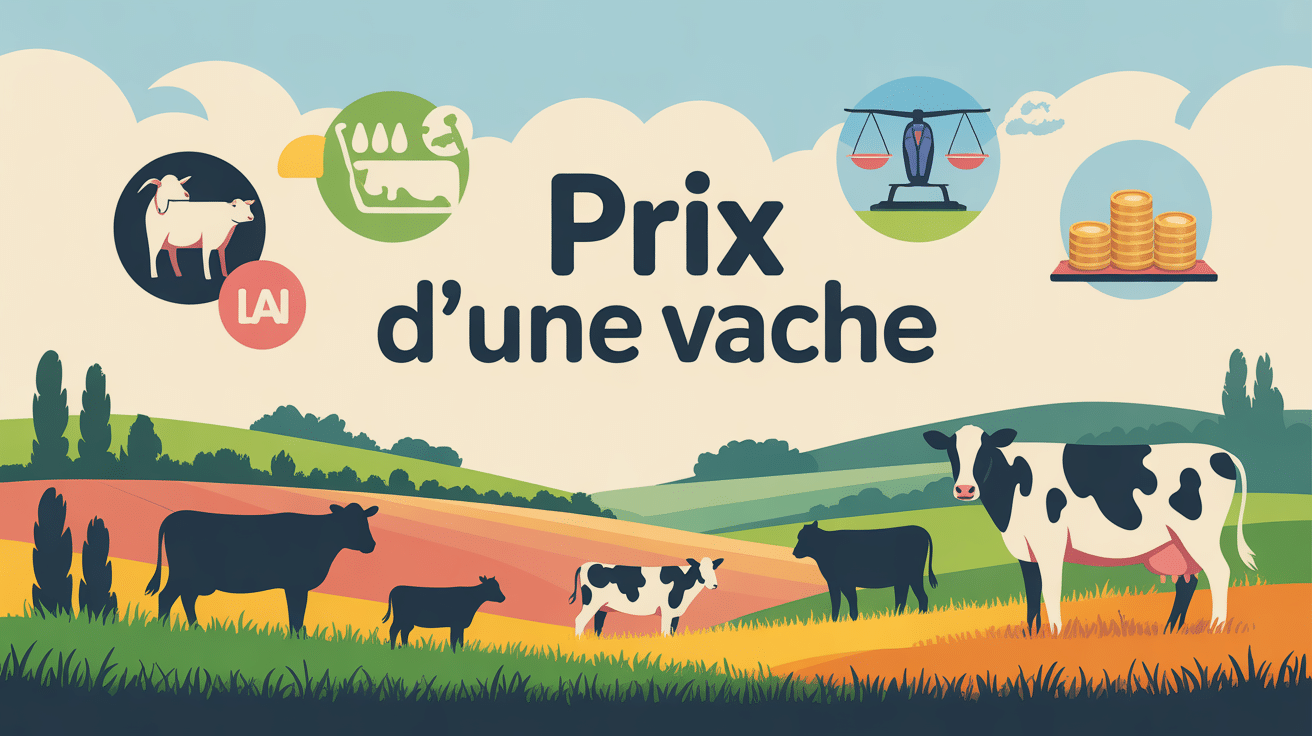 Illustration du prix d'une vache en France par race, âge et marché