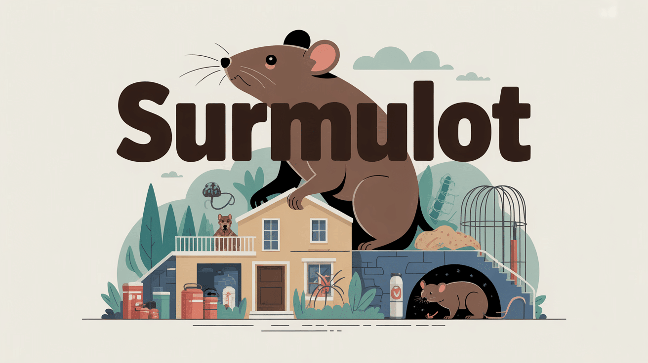 Illustration du surmulot près d’une maison, risques et prévention