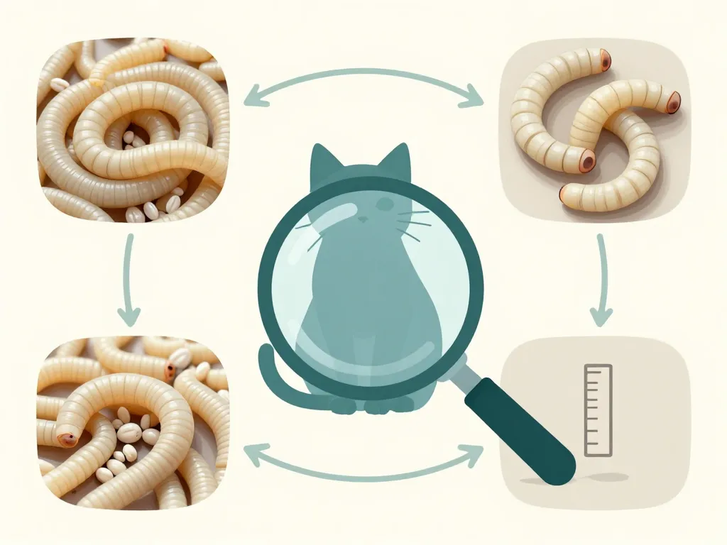 vers du chat photo schéma identification ascaris et ténia