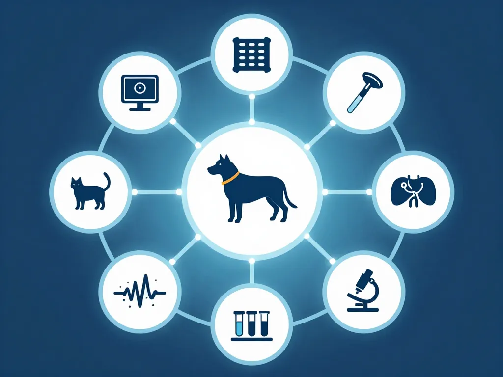 diagramme vetipol services pour animaux imagerie chirurgie laboratoire urgences