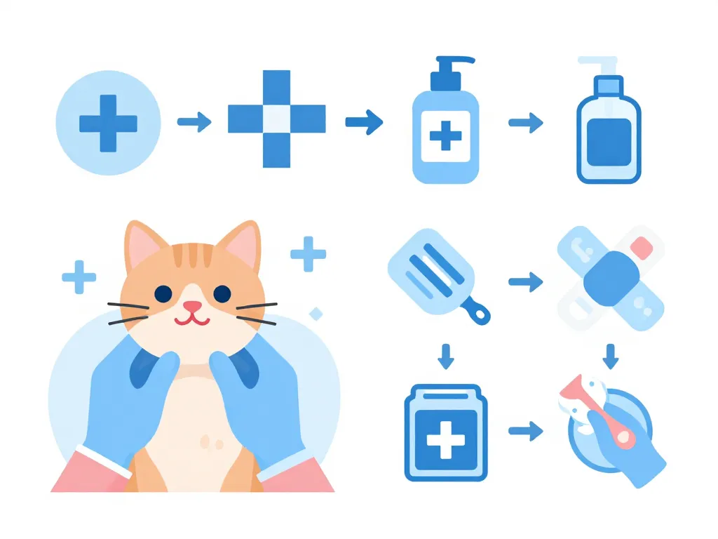 traitements acné du chat chez le vétérinaire et à la maison