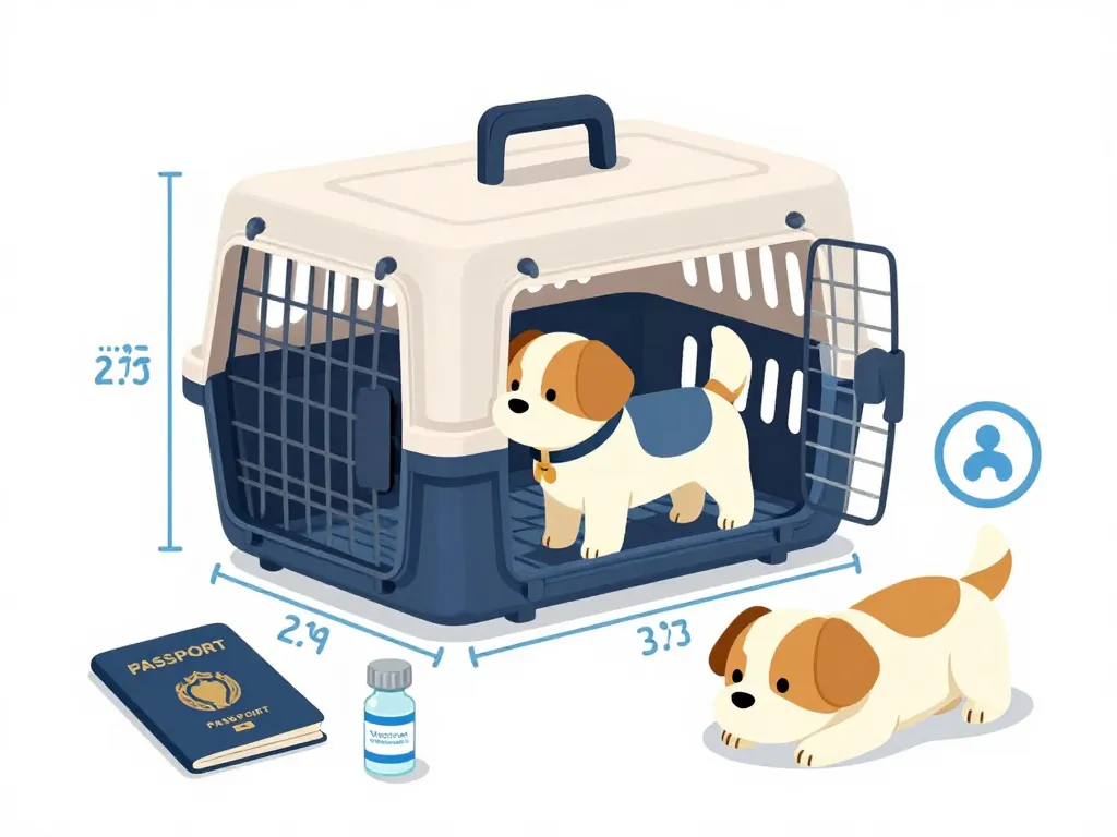 Air France chien cabine prix schéma règles poids dimensions documents