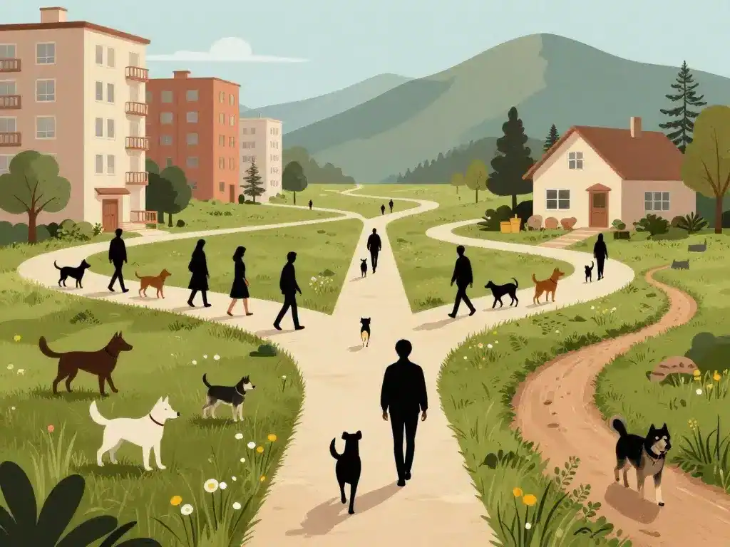 Choix chien asiatique adapté mode de vie illustration