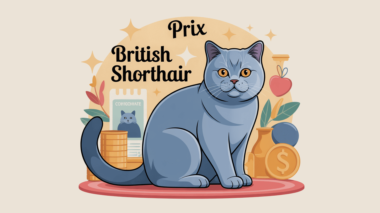 Illustration chat british shorthair prix coussin pièces de monnaie