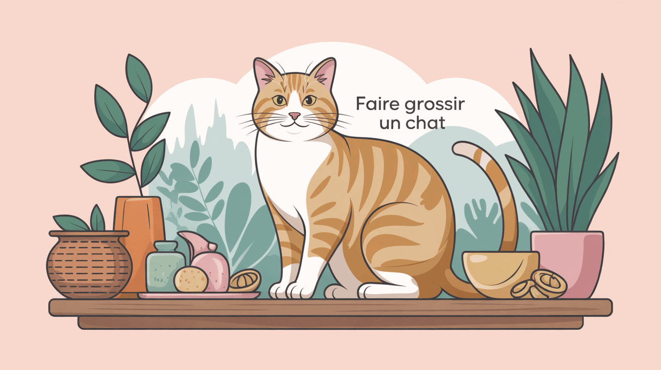 comment faire grossir un chat illustration chat élégant en bonne santé