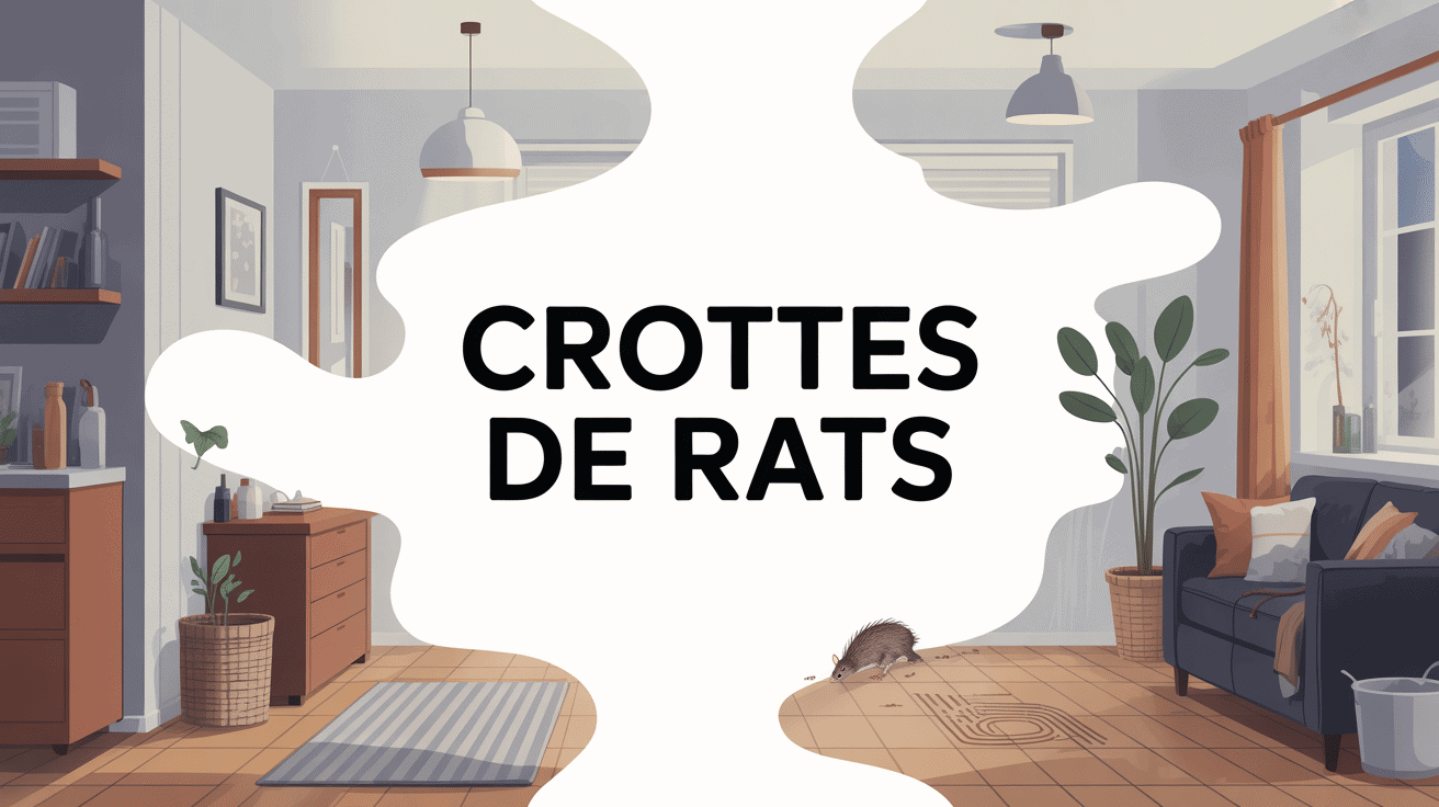 Illustration crottes rats zones maison