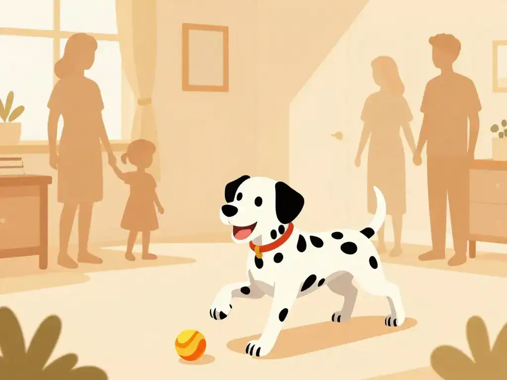 Dalmatien caractère quotidien famille joueur