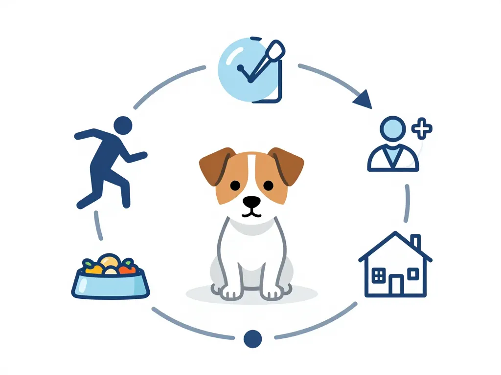 Schéma facteurs espérance de vie Jack Russel