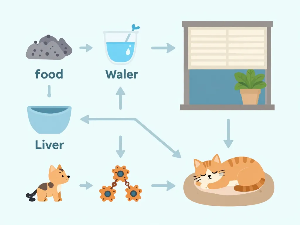 Faire garder son chat préparation maison schéma