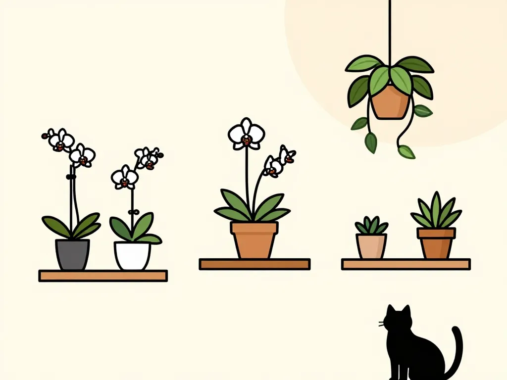 sécurité orchidées chat idées