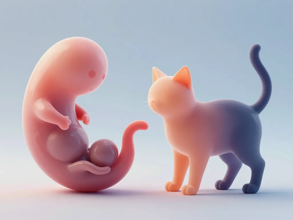 Schéma fusion embryons origine chat chimère