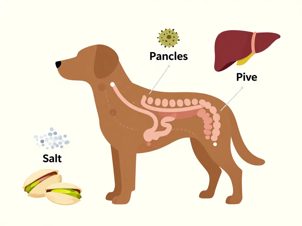 infographie pistache chien risques pancréas foie
