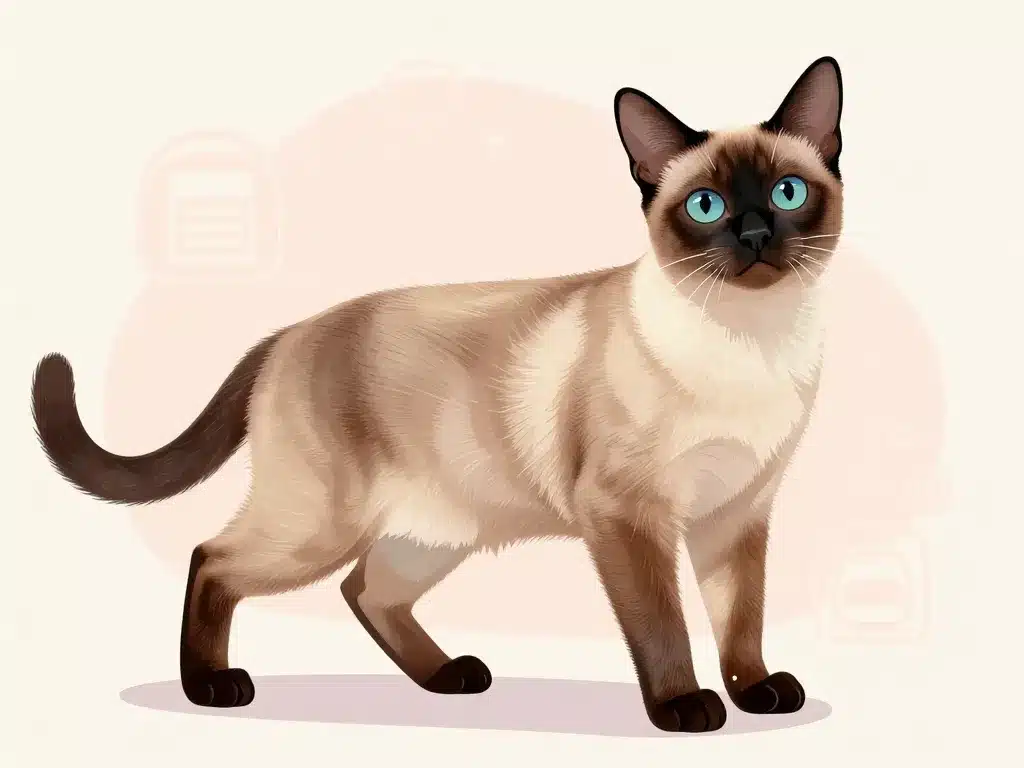 Chat tonkinois morphologie robe yeux