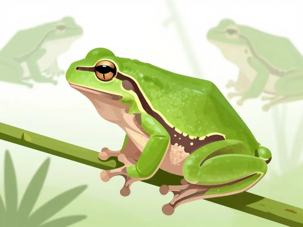 Rainettes vertes gros plan identification grenouilles