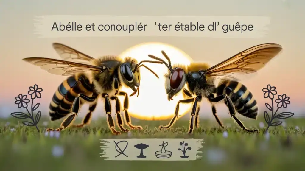 Abeille ou guêpe : différences physiques et comportementales