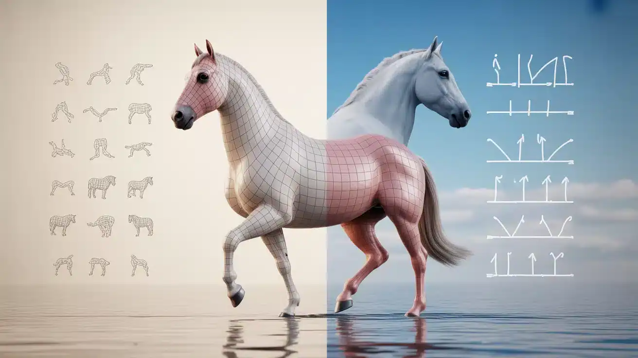 Cheval pie : robe tachetée et génétique