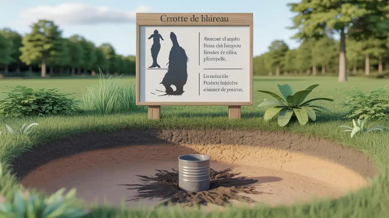 crotte de blaireau sur une latrine, indices visuels