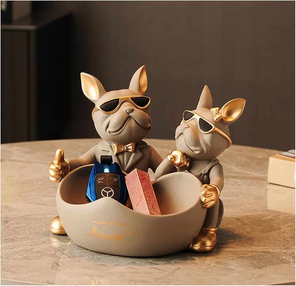 Figurines décoratives de chiens